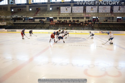 2016-10-15 Bolzano-Hockey Milano Rossoblu U16 0190 Squadra